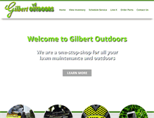 Tablet Screenshot of gilbertoutdoors.com